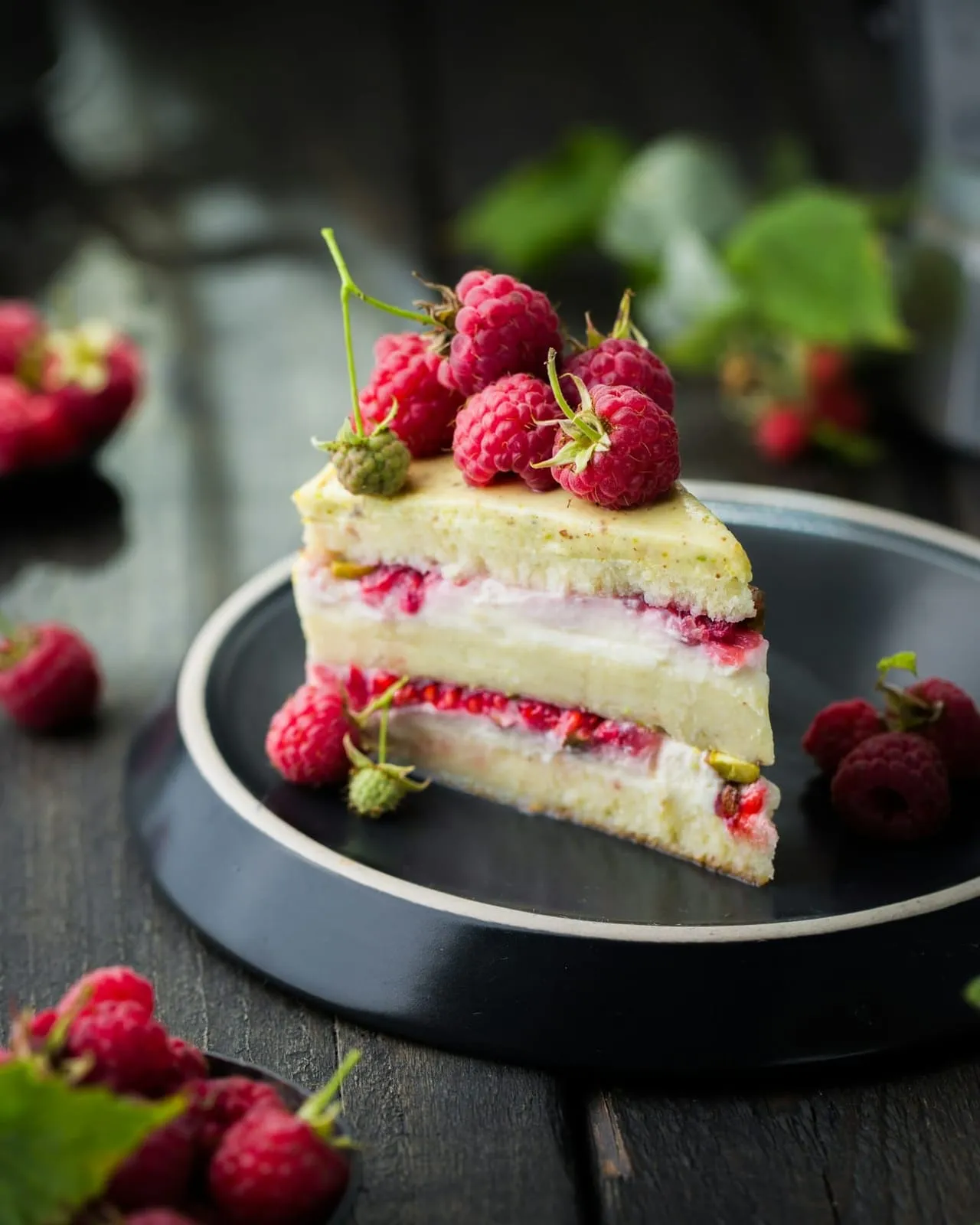 Pavlova with fresh strawberries and passionfruit on a white plate for Australia Day dessert
